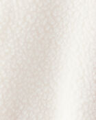 Baby Girl Sherpa Zip-Up Jacket - Ivory, image 2 of 3 slides