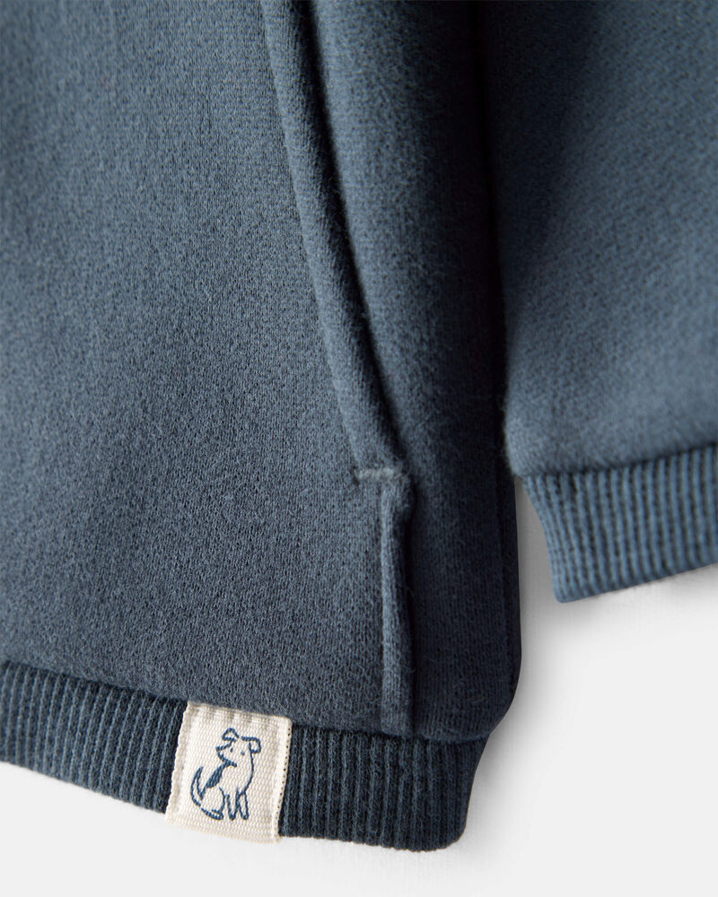 Baby Boy DayDream Fleece Long-Sleeve Zip-Up Jacket - Navy, image 2 of 4 slides