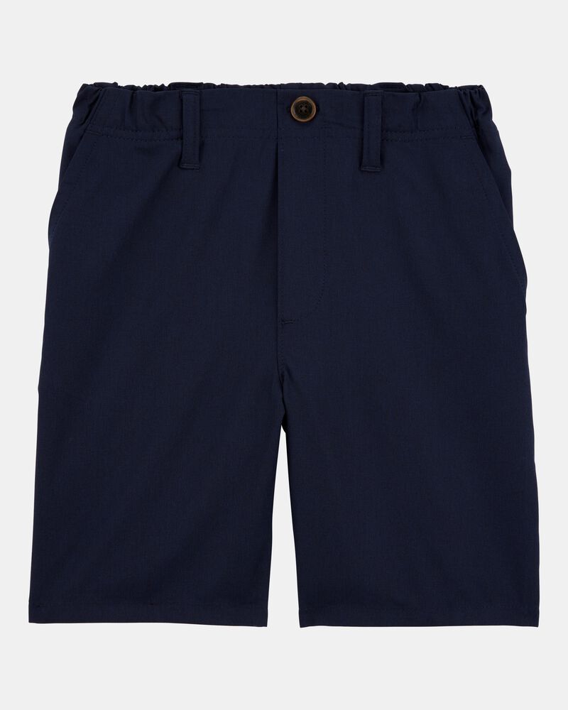 Kid 3-Pack Active Pull-On Uniform Shorts - Navy, image 2 of 4 slides