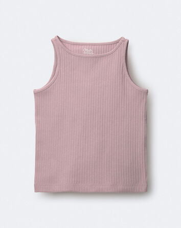 Toddler Girl Ribbed Playtime Tank Top - Mauve, 