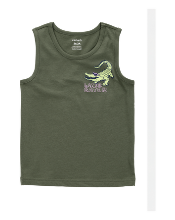 Baby Boy Alligator Graphic Tank - Green, 