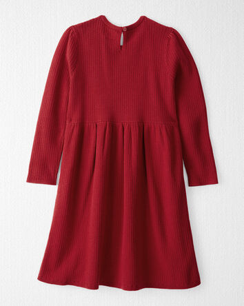 Girls Organic Cotton Sweater Knit Dress, 