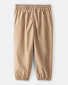 Toddler Boy Lined Joggers - Tan, image 2 of 4 slides
