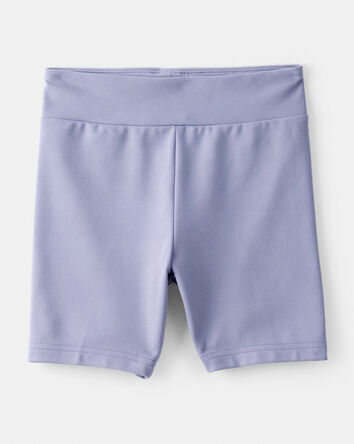 Girls Knit Bike Shorts - Blue, 