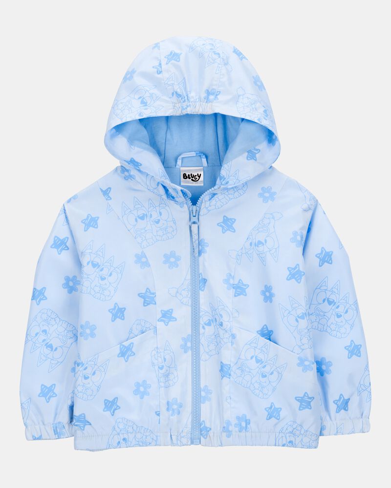 Toddler Girl Bluey Windbreaker Jacket - Blue, image 1 of 3 slides