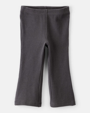 Baby Girl Cotton Flare Leggings - Black, 