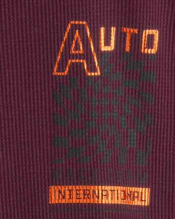 Boys Racing Long-Sleeve Graphic Tee - Red, 