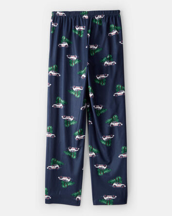 Adult Christmas Cars Loose Fit Pajama Pants - Navy, 
