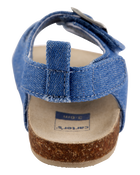 Baby Chambray Buckle Faux Cork Sandals, image 3 of 6 slides