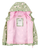 Baby Girl Floral Windbreaker - Green, image 2 of 3 slides
