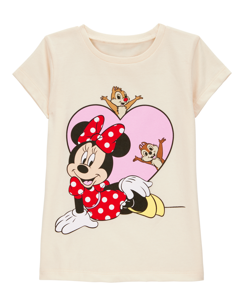 Toddler Girl Disney&copy; Minnie Mouse Short-Sleeve Graphic Tee - Ivory, image 1 of 2 slides