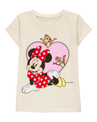 Toddler Girl Disney&copy; Minnie Mouse Short-Sleeve Graphic Tee - Ivory, image 1 of 2 slides