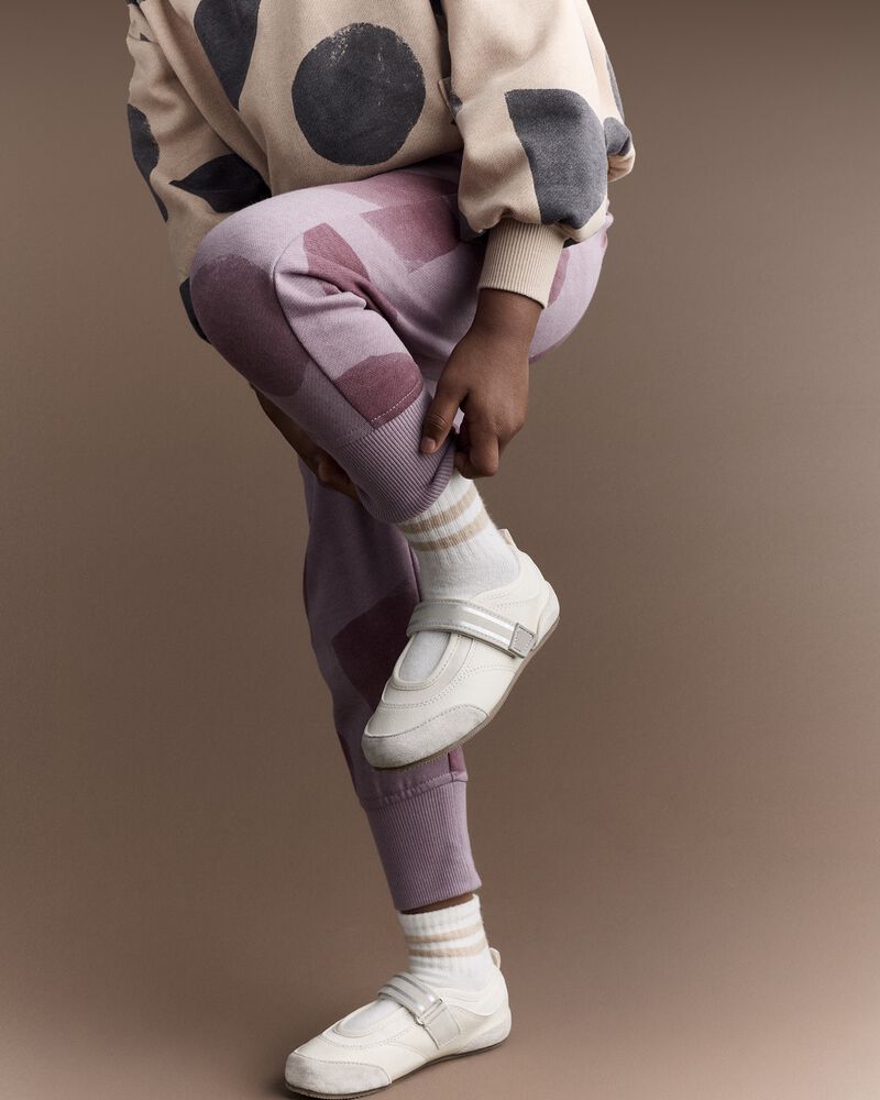 Toddler City Park&trade; Jogger Pant with Shapes - Mauve, image 5 of 7 slides