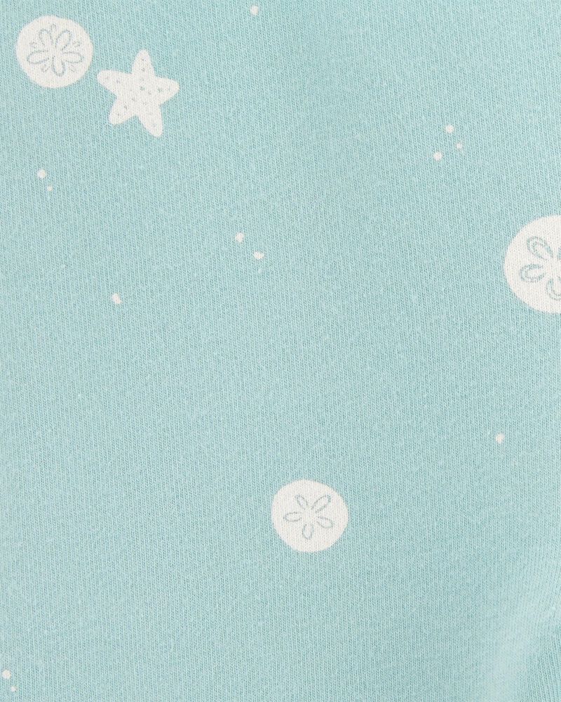 Toddler 2-Piece Starfish Tank Dress & Bike Short Set - Turquoise, image 5 of 9 slides