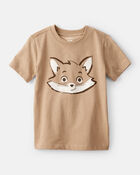 Toddler Boy Fox Short-Sleeve Graphic Tee - Brown, image 1 of 3 slides