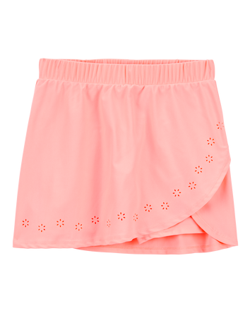 Kid Active Wrap Skort - Coral, 