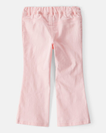 Toddler Girl Cotton Flare Pants - Pink, 