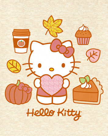 Girls Hello Kitty&reg; Short-Sleeve Graphic Tee - Oatmeal, 