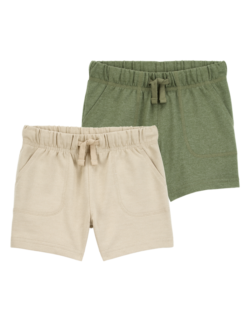 Toddler 2-Pack Pull-On French Terry Shorts, image 1 of 11 slides