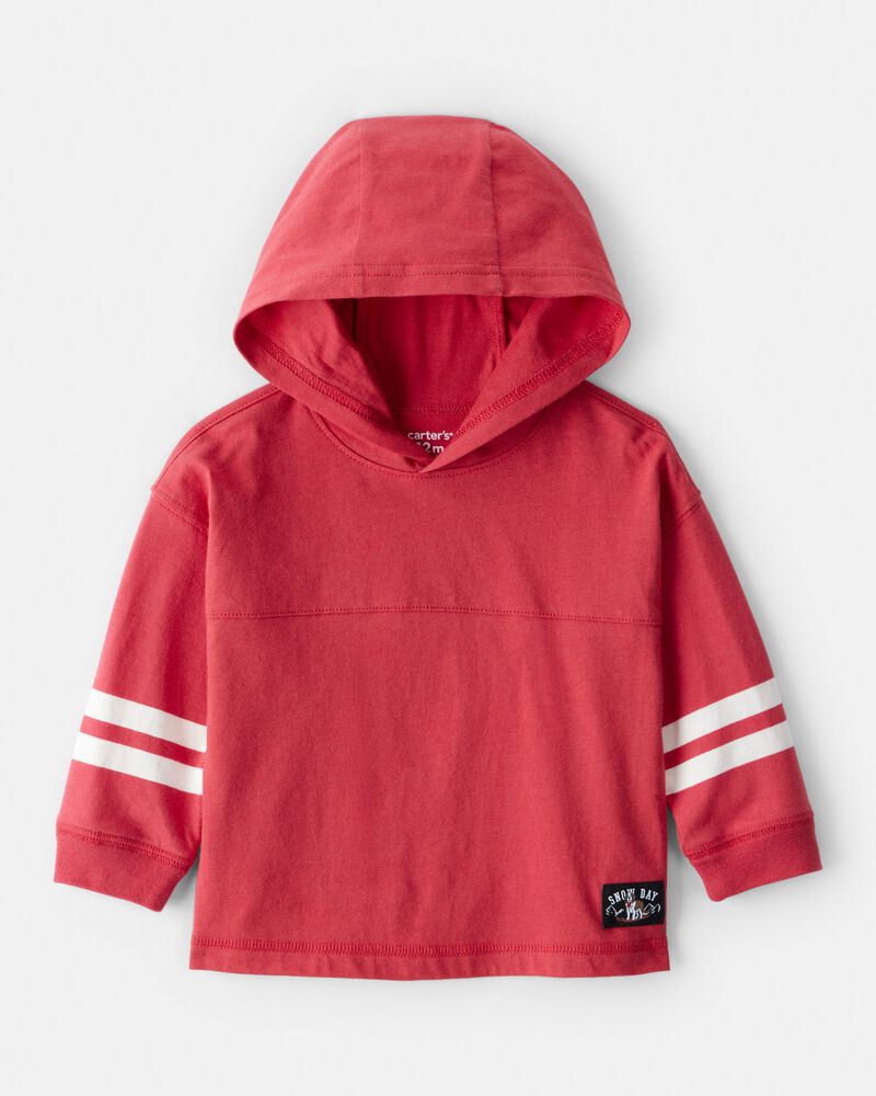 Baby Boy Hooded Top - Red, image 1 of 3 slides