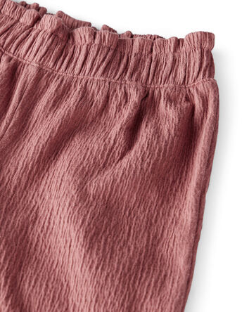 Toddler Girl 2-Piece Organic Cotton Crinkled Knit Set, 