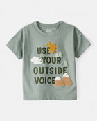 Toddler Boy Outdoor Voice Short-Sleeve Graphic Tee - Green, image 1 of 4 slides