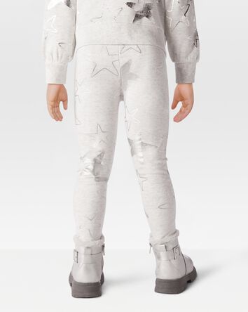 Toddler Girl Star Fleece Leggings, 