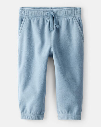 Baby Boy Fleece Joggers - Blue, 
