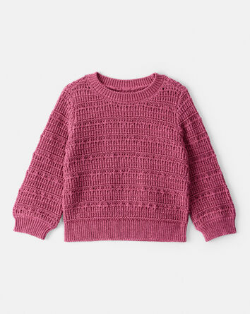 Baby Girl Long-Sleeve Sweater - Pink, 