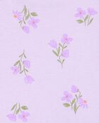 Toddler Girl Floral Short-Sleeve Dress - Purple, image 3 of 4 slides