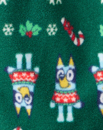 Toddler Bluey&trade; Cotton Long-Sleeve Loose Fit 2-Piece Pajamas - Grey/Green, 