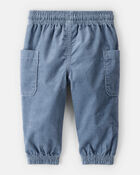 Baby Boy Corduroy Joggers - Blue , image 2 of 5 slides