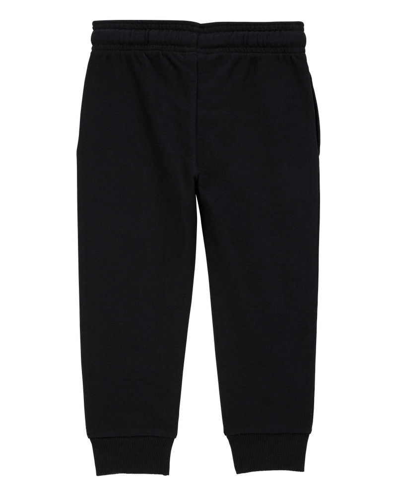 Toddler 2-Pack Pull-On Drawstring Joggers - Grey/Black, image 6 of 13 slides