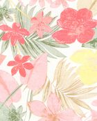 Kid 2-Piece Floral Active Racerback Tank & Flowy Layered Flip Short Set - Pink/Yellow, image 2 of 8 slides