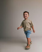 Toddler Premium Dolman Tee - Tan, image 4 of 5 slides