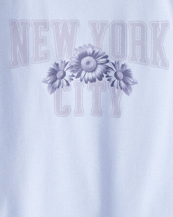Girls New York Short-Sleeve Graphic Tee - Blue, 
