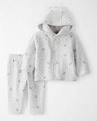 Baby 2-Piece Cardigan & Pants Set Made with Organic Cotton, image 1 of 4 slides