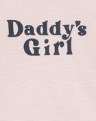 Baby "Daddy's Girl" Short-Sleeve Bodysuit - Pink, image 2 of 3 slides