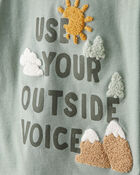 Toddler Boy Outdoor Voice Short-Sleeve Graphic Tee - Green, image 2 of 4 slides