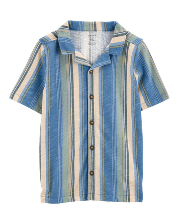 Boys Striped Button-Down Shirt, 