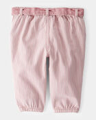 Baby Girl Vintage Inspired Hickory Pants - Pink, image 2 of 4 slides