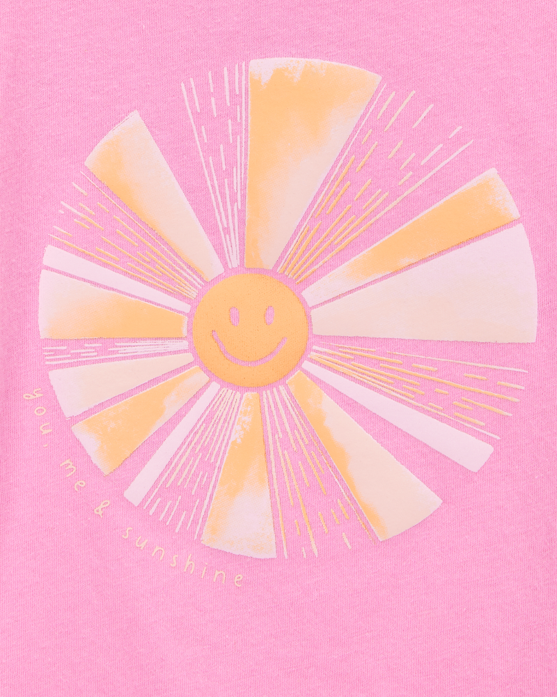 Toddler Sunshine Short-Sleeve Graphic Tee - Pink, image 2 of 3 slides