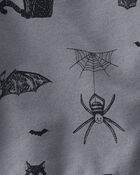 Baby 2-Piece Fleece Set Made with Organic Cotton in Spooky Night Print, image 4 of 6 slides