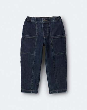 Toddler Pocket Pant in Denim - Blue, 