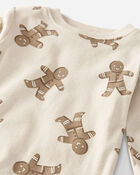 Baby Organic Cotton Pajamas Set in Gingerbread Man Print
, image 2 of 4 slides