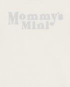 Baby "Mommy's Mini" Short-Sleeve Bodysuit - Cream, image 2 of 3 slides