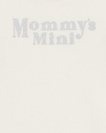 Baby "Mommy's Mini" Short-Sleeve Bodysuit - Cream, 