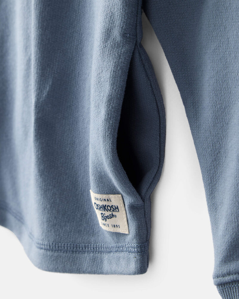 Baby Boy Long-Sleeve Hoodie - Blue, image 2 of 4 slides