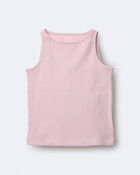 Toddler Girl Ribbed Playtime Tank Top - Light Pink, image 2 of 5 slides