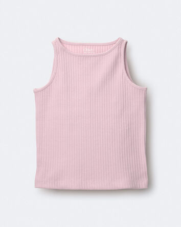 Toddler Girl Ribbed Playtime Tank Top - Light Pink, 